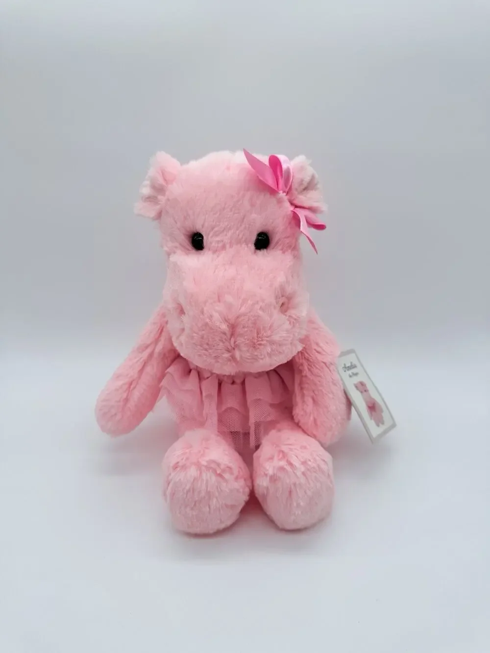 Aurora Pink Hippo Plush Amelia Twinkle Toes Dance Stuffed Toy Soft Rare HTF New